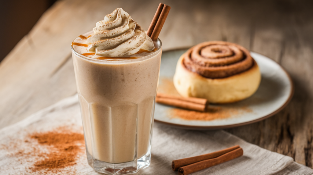 Cinnamon Roll Breakfast Smoothie