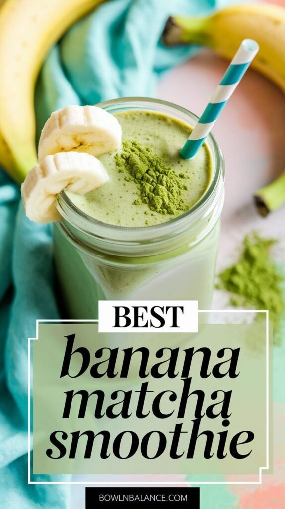 Banana Matcha Smoothie Recipe