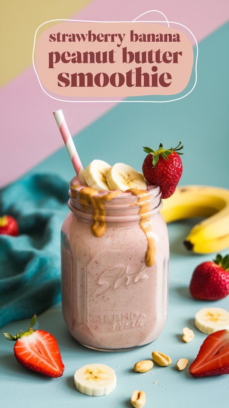 Curated visual reference: Picture Idea: Banana Peanut Butter Smoothie