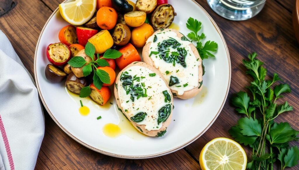 Spinach Feta Stuffed Chicken Breasts Recipe