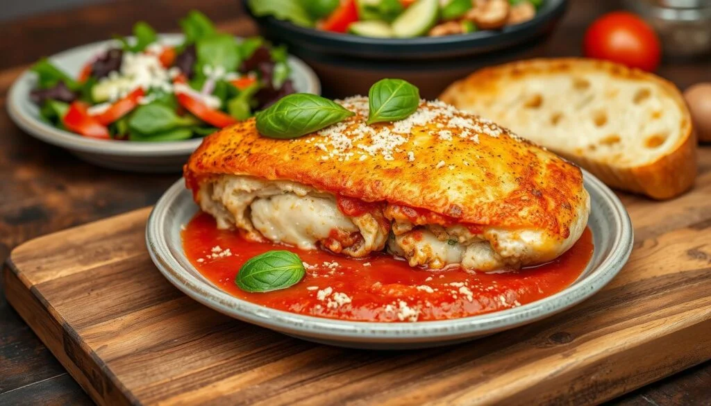 Easy Stuffed Chicken Breast Parmesan Recipe