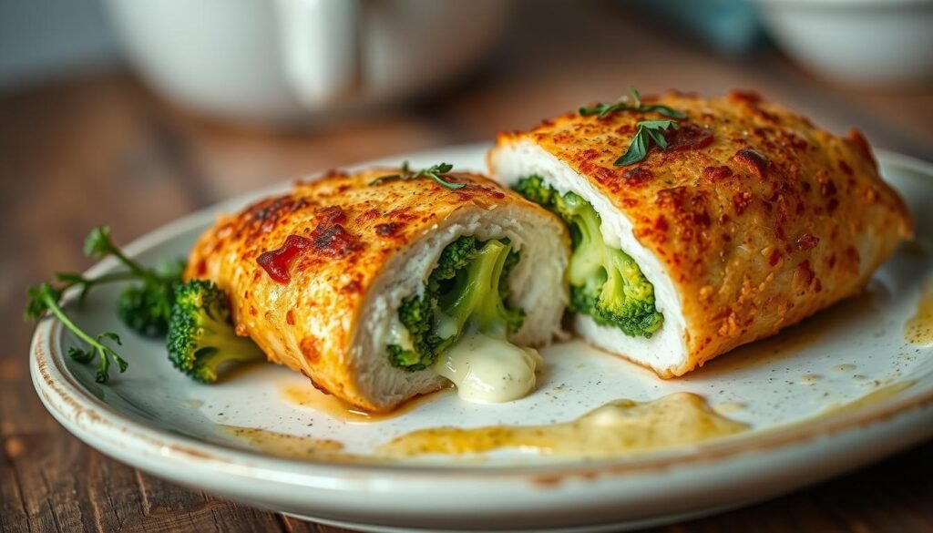 Broccoli Cheese Stuffed Chicken Breast