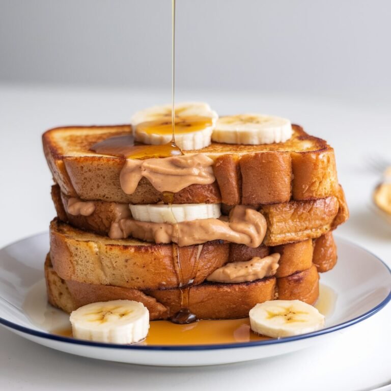 Peanut Butter  Banana French Toast