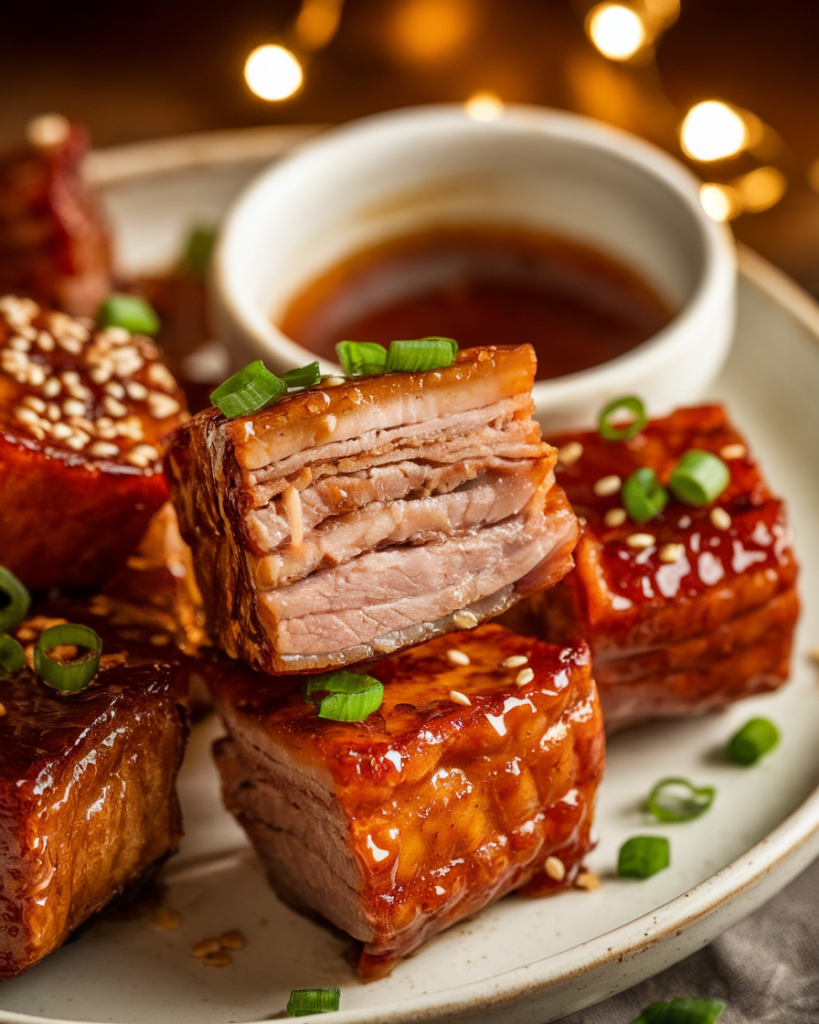 Air Fryer Honey Garlic Pork Belly