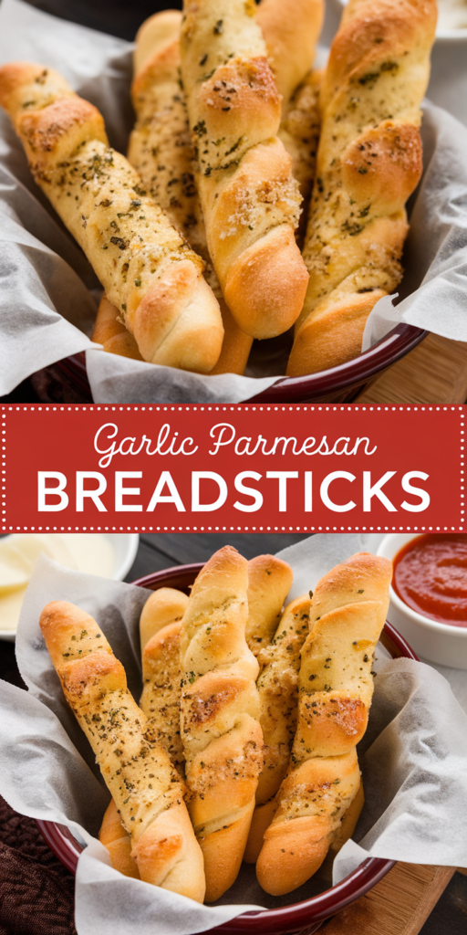 Garlic Parmesan Breadsticks