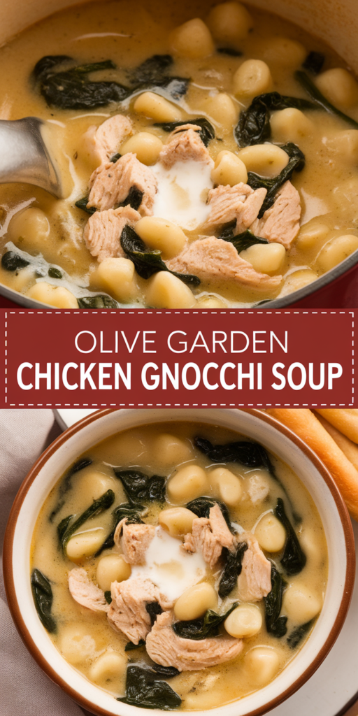 Olive Garden Chicken Gnocchi Soup