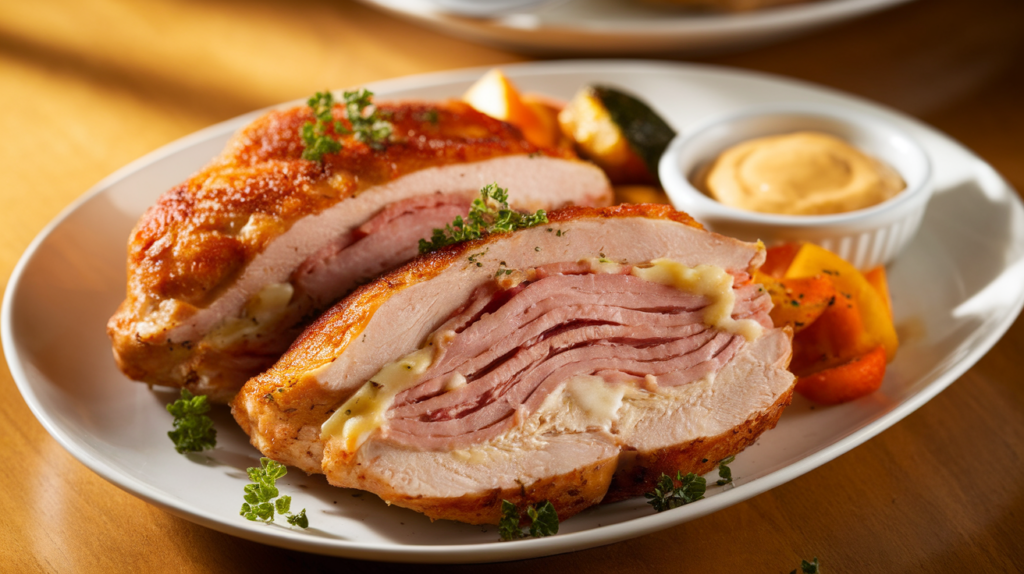 Ham and Cheese Stuffed Chicken Breast