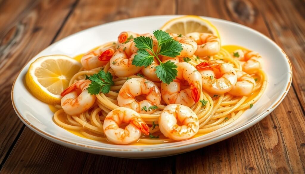 Lemon Shrimp Pasta