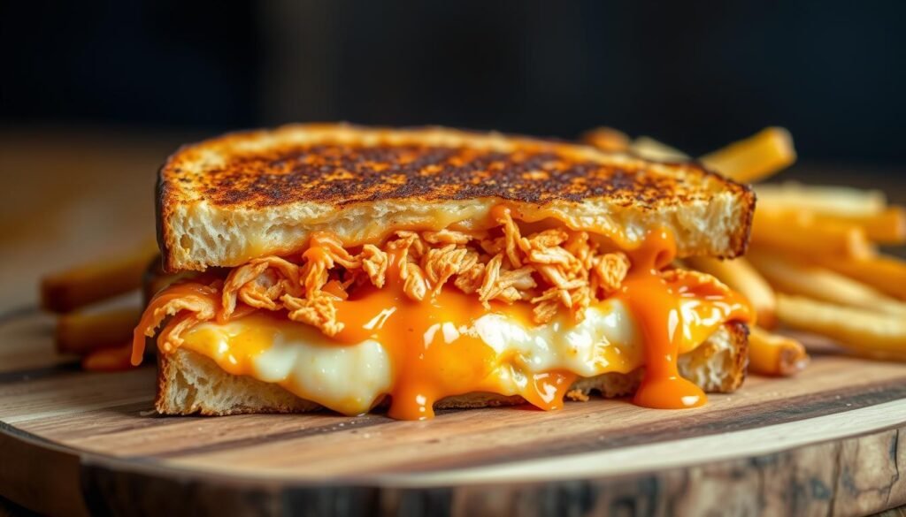 Buffalo Chicken Grilled Cheese