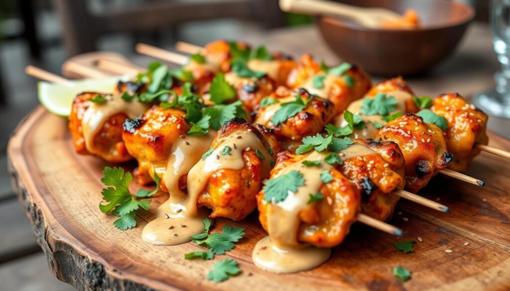 Bang Bang Chicken Skewers Recipe – Sweet, Spicy, and Grilled to Perfection