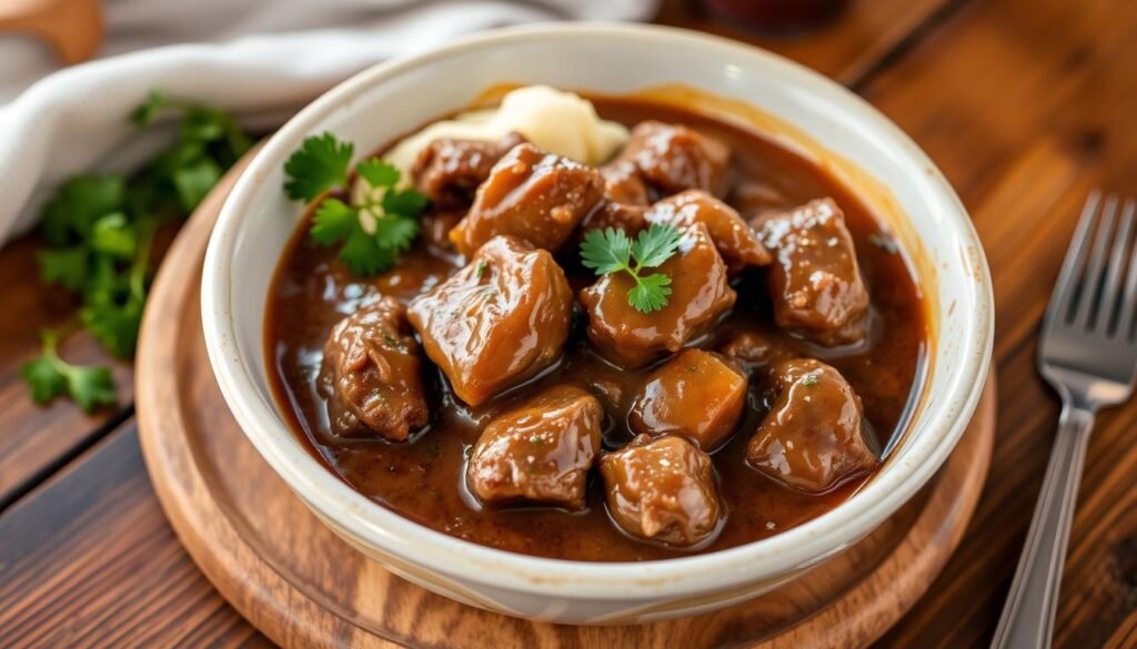 Crock Pot Beef Tips and Gravy