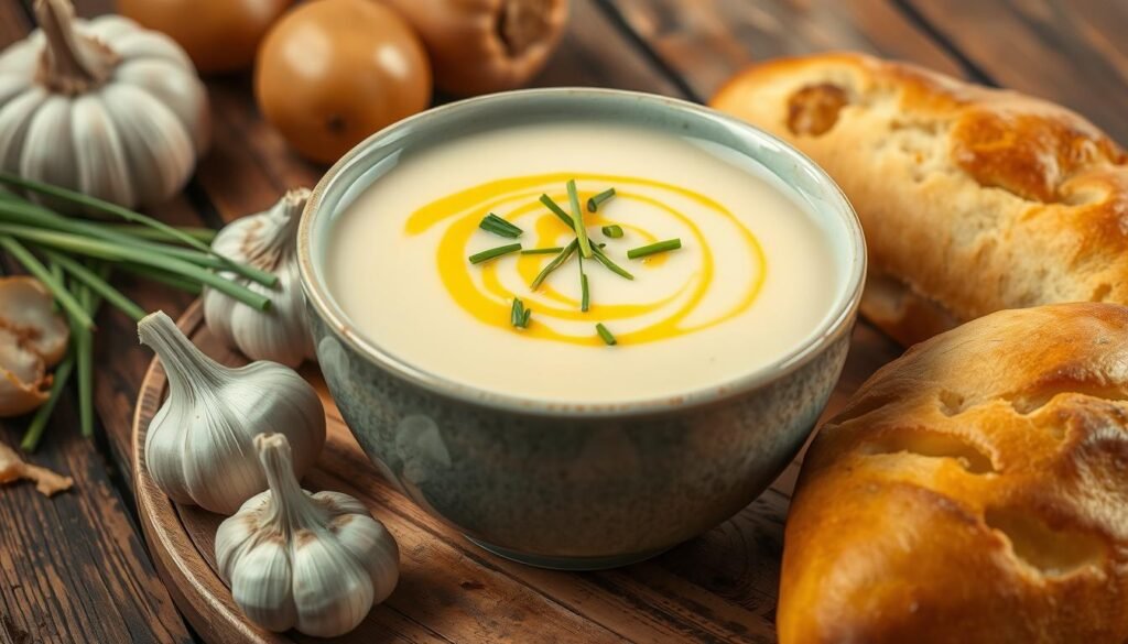 Roasted Garlic Potato Soup