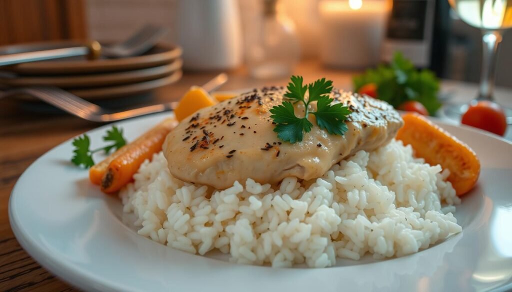 Creamy Parmesan Chicken and Rice