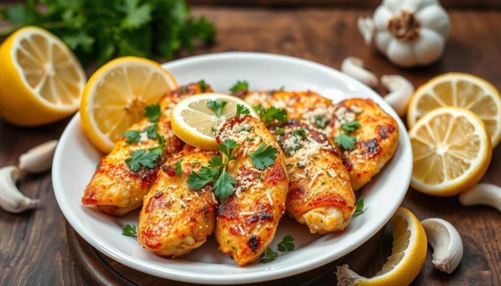 Lemon Garlic Parmesan Chicken Tenders