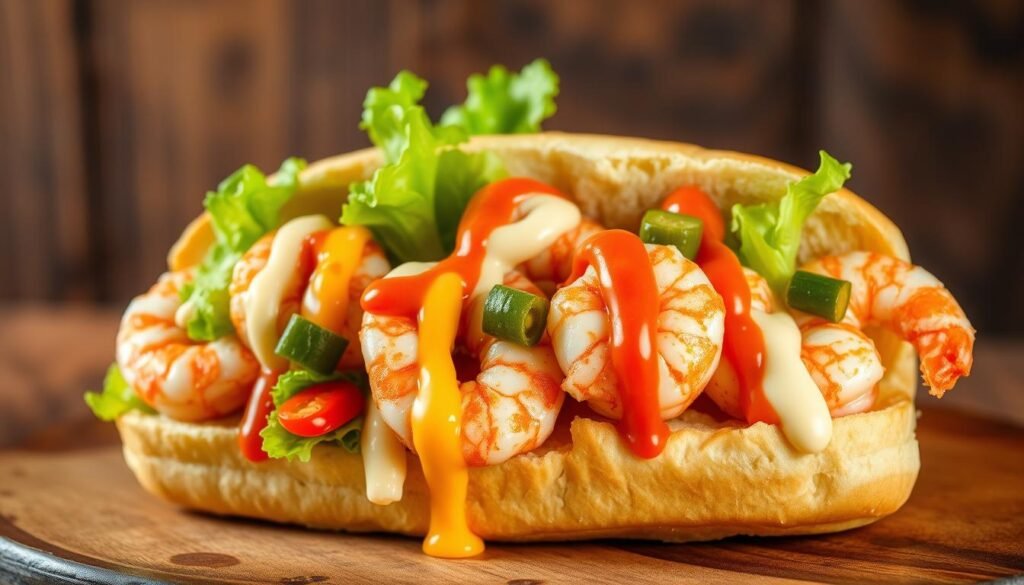 Shrimp Po' Boy Sandwich