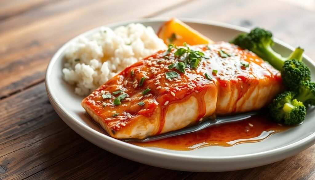 Honey Garlic Glazed Salmon