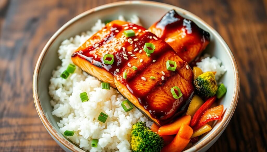 Teriyaki Salmon Bowl