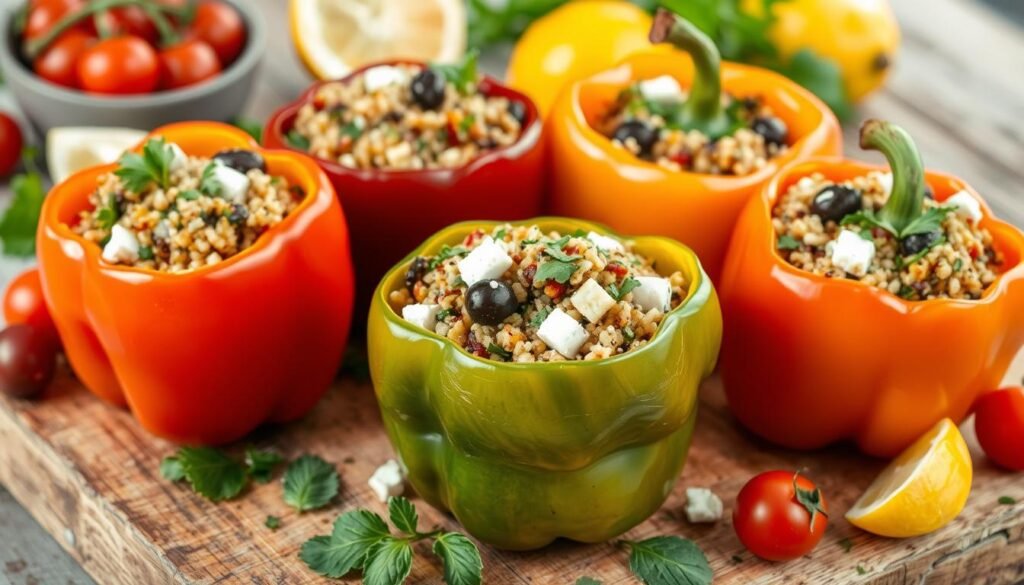 Mediterranean Stuffed Bell Peppers