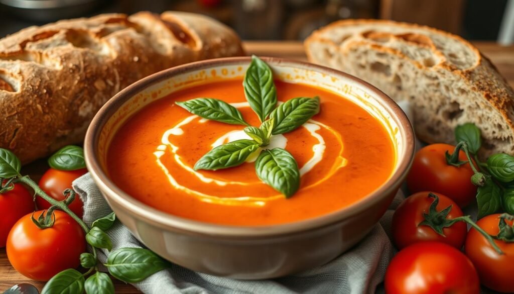 Creamy Tomato Tortellini Soup