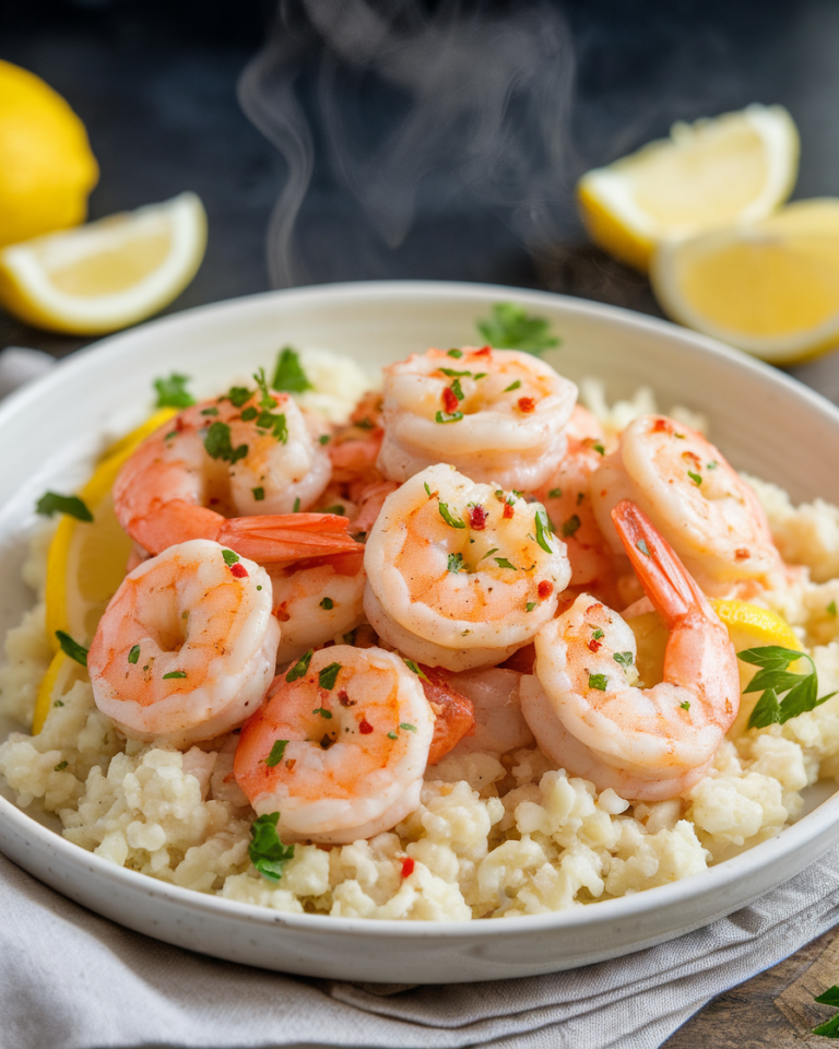 Shrimp Scampi Over Cauliflower Rice recipes 6