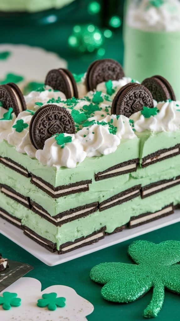 15 Shamrock Shake Dessert Lasagna Recipes for St. Patrick’s Day