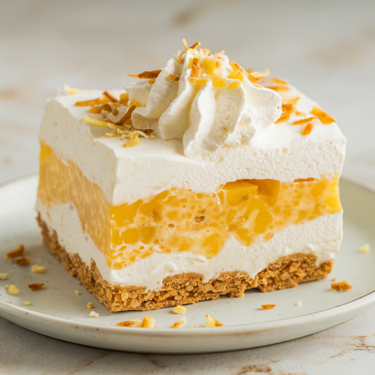 No-bake Pineapple Cream Dessert Recipe